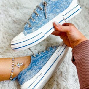Alternative view of Very G Light Blue Aman Denim Sneakers
