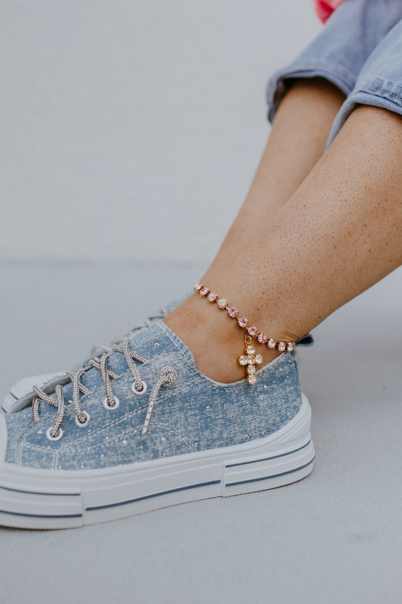 Very G Light Blue Aman Denim Sneakers - Image 3