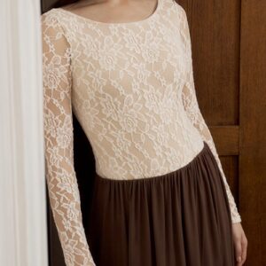 Apricot Floral See Through Tee